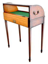 Antique Georgian Hepplewhite Mahogany Display Case / Vitrine / Collector's Cabinet, Circa 1780