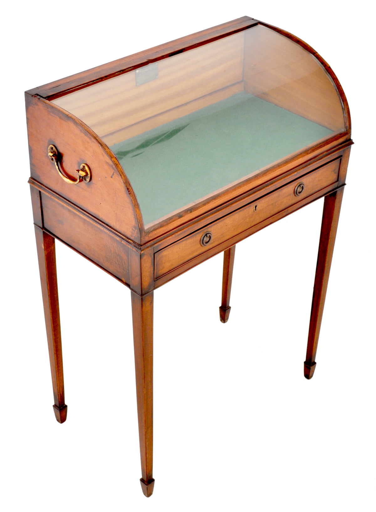 Antique Georgian Hepplewhite Mahogany Display Case / Vitrine / Collector's Cabinet, Circa 1780