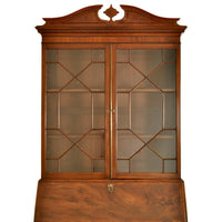 Antique Georgian Regency Mahogany Bookcase Secretary John Ashton Northampton 1820