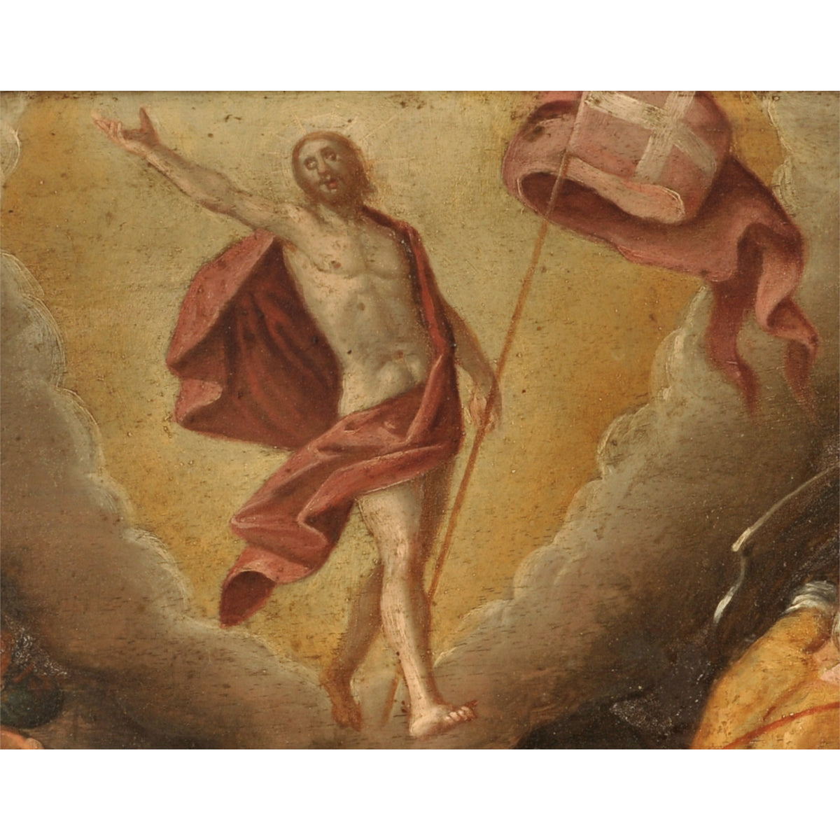 Antique 16th Century Northern Renaissance Old Master Oil Panel Religious Scene, Circa 1590