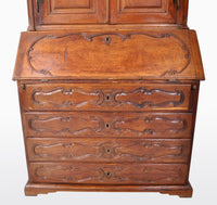 Antique French Provincial Oak Secretary/Bureau Bookcase, Circa 1770
