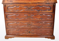 Antique French Provincial Oak Secretary/Bureau Bookcase, Circa 1770