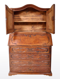 Antique French Provincial Oak Secretary/Bureau Bookcase, Circa 1770