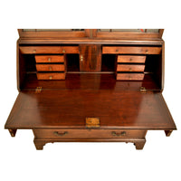Antique Georgian Regency Mahogany Bookcase Secretary John Ashton Northampton 1820