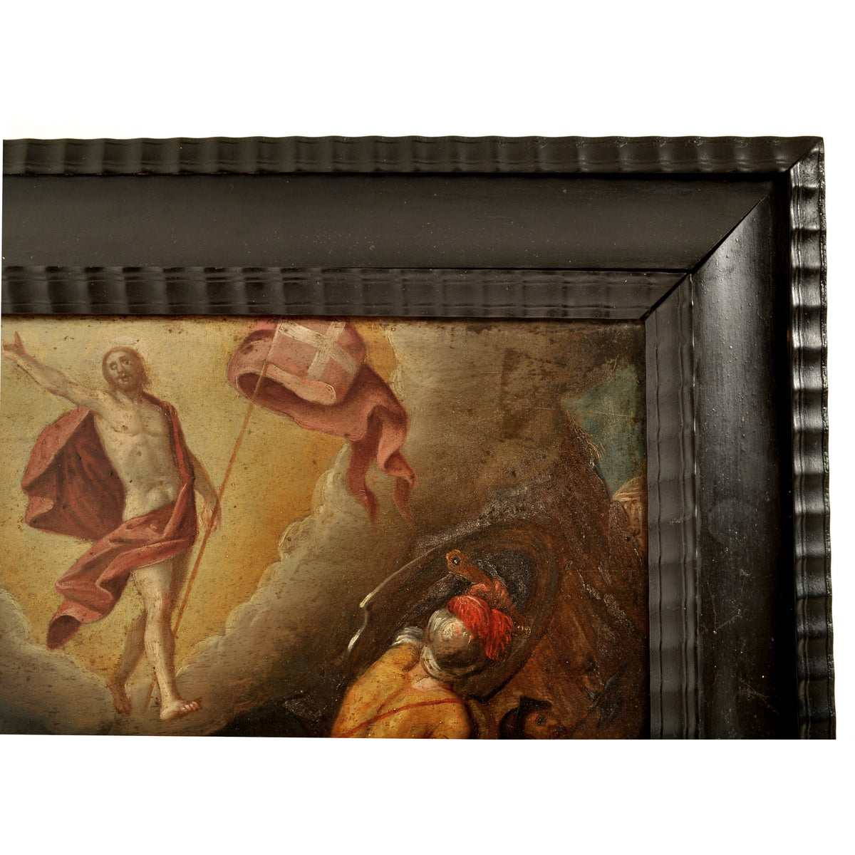 Antique 16th Century Northern Renaissance Old Master Oil Panel Religious Scene, Circa 1590