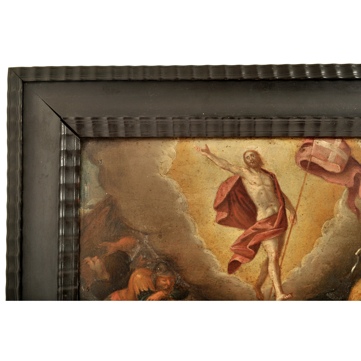 Antique 16th Century Northern Renaissance Old Master Oil Panel Religious Scene, Circa 1590