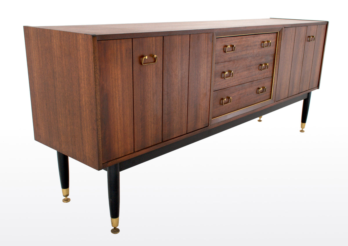 Mid-Century Modern Danish Style Walnut "Librenza" Credenza by G Plan, 1960s