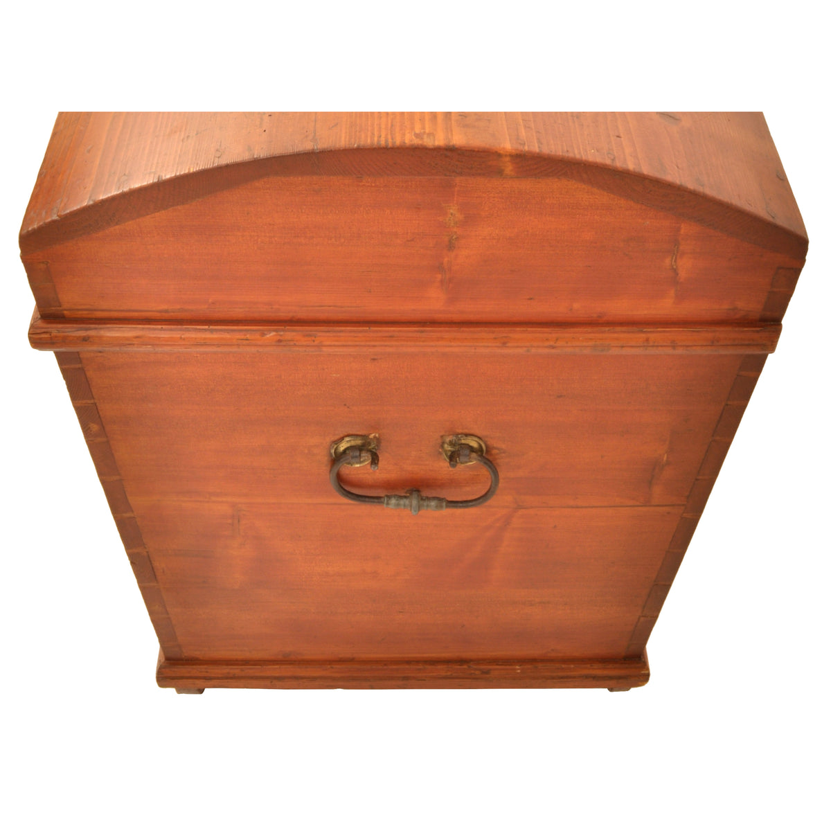 Antique German Painted Pine Immigrant Dome Top Blanket Chest / Trunk / Box, circa 1850