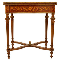 Antique 19th Century French  Inlaid Walnut Marquetry Ormolu Games / Card Table, circa 1880