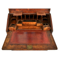 Antique Queen Anne Period Double Dome Burl Walnut Bureau / Bookcase / Secretary, circa 1710