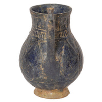 Ancient Persian Islamic Blue Glazed Pottery / Vessel / Ewer with Calligraphy, Khorasan, circa 1200