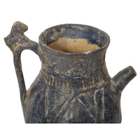 Ancient Persian Islamic Blue Glazed Pottery / Vessel / Ewer with Calligraphy, Khorasan, circa 1200