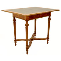 Antique 19th Century French  Inlaid Walnut Marquetry Ormolu Games / Card Table, circa 1880