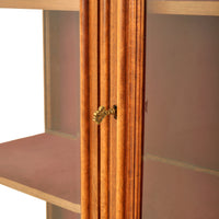 Antique French Carved Walnut & Marble Louis XV Buffet / Vitrine / Bookcase, circa 1880