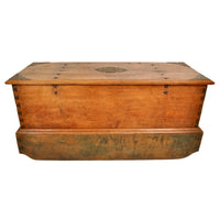 Antique 18th Century Dutch East India Company VOC Carved Teak Governor's Chest, circa 1780