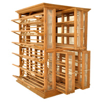 Antique Oak Mercantile Store Ribbon Spool / Wine Cabinet, A N Russell, New York circa 1900