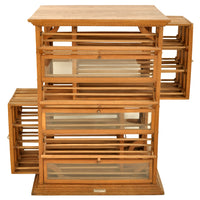 Antique Oak Mercantile Store Ribbon Spool / Wine Cabinet, A N Russell, New York circa 1900