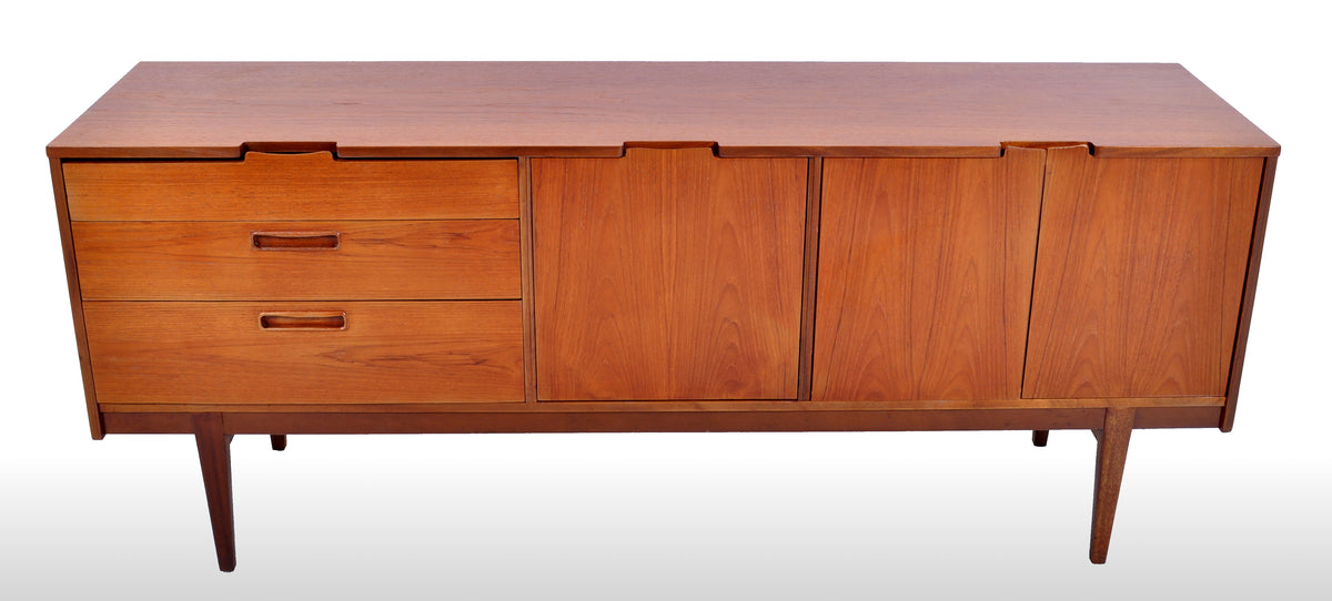 Mid-Century Modern Danish Style Teak Credenza by Nathan Furniture, 1960s