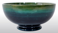 Antique Art Deco Orchid Pattern Flambé Pottery Bowl by William Moorcroft, circa 1928