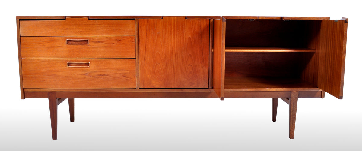 Mid-Century Modern Danish Style Teak Credenza by Nathan Furniture, 1960s