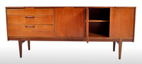 Mid-Century Modern Danish Style Teak Credenza by Nathan Furniture, 1960s