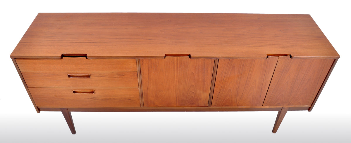 Mid-Century Modern Danish Style Teak Credenza by Nathan Furniture, 1960s