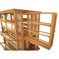 Antique Oak Mercantile Store Ribbon Spool / Wine Cabinet, A N Russell, New York circa 1900