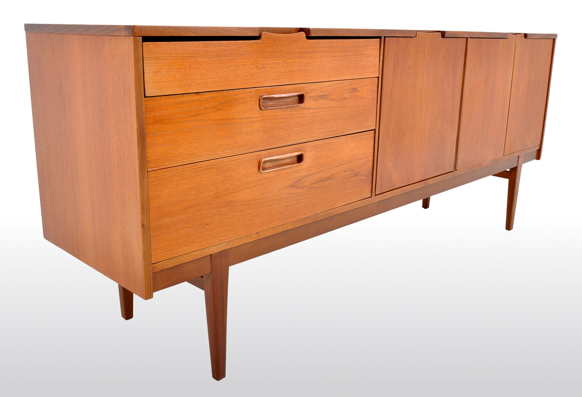 Mid-Century Modern Danish Style Teak Credenza by Nathan Furniture, 1960s