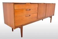 Mid-Century Modern Danish Style Teak Credenza by Nathan Furniture, 1960s