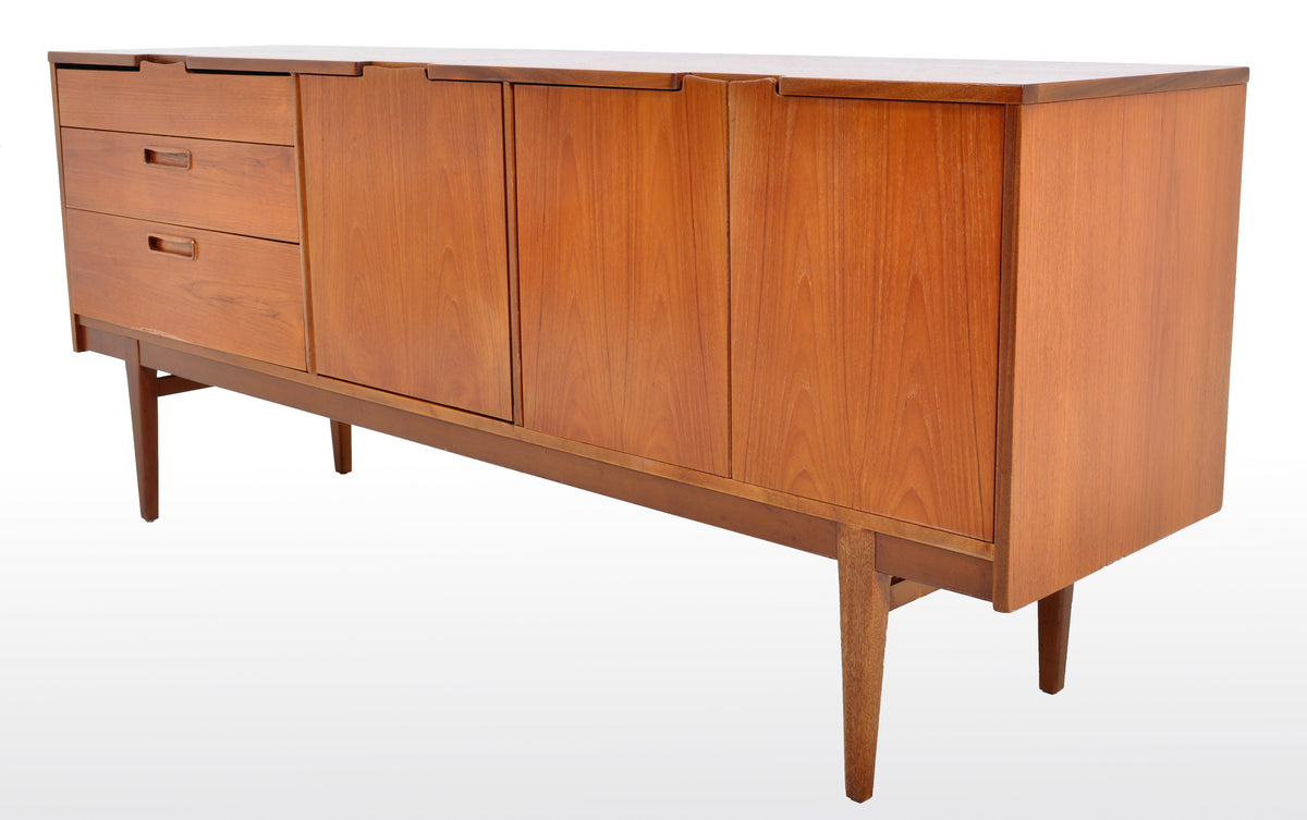 Mid-Century Modern Danish Style Teak Credenza by Nathan Furniture, 1960s