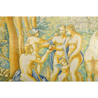 Antique Italian 18th Century Maiolica Faience Istoriato Charger Urbino, Circa 1800