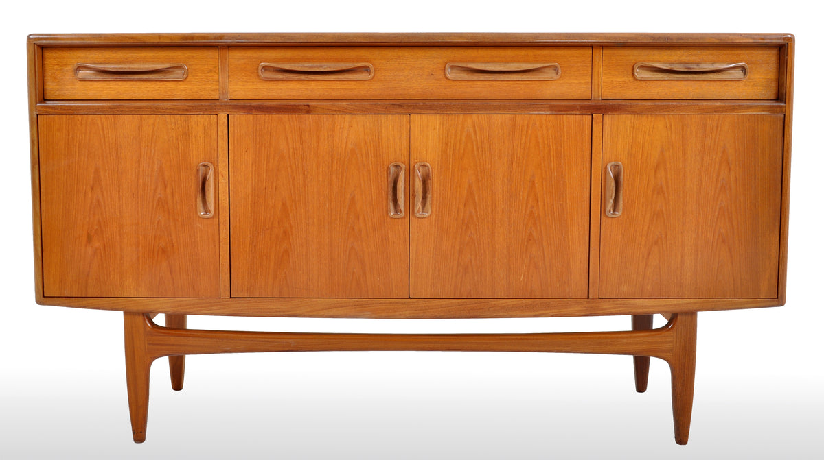 Mid-Century Modern Danish Style Teak "Fresco" Credenza by V. B. Wilkins for G Plan, 1960s