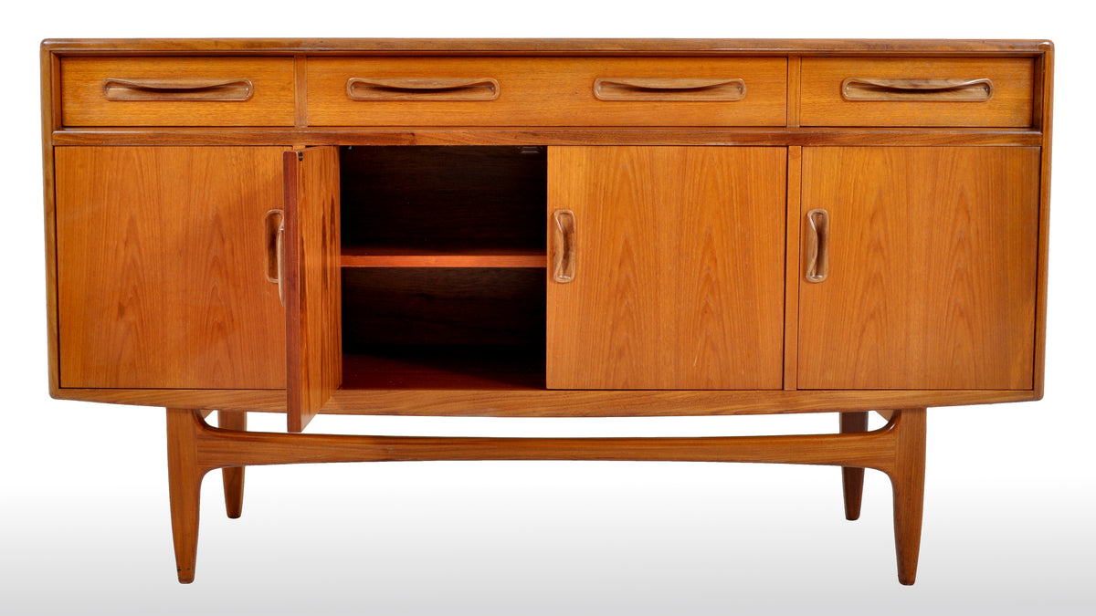 Mid-Century Modern Danish Style Teak "Fresco" Credenza by V. B. Wilkins for G Plan, 1960s