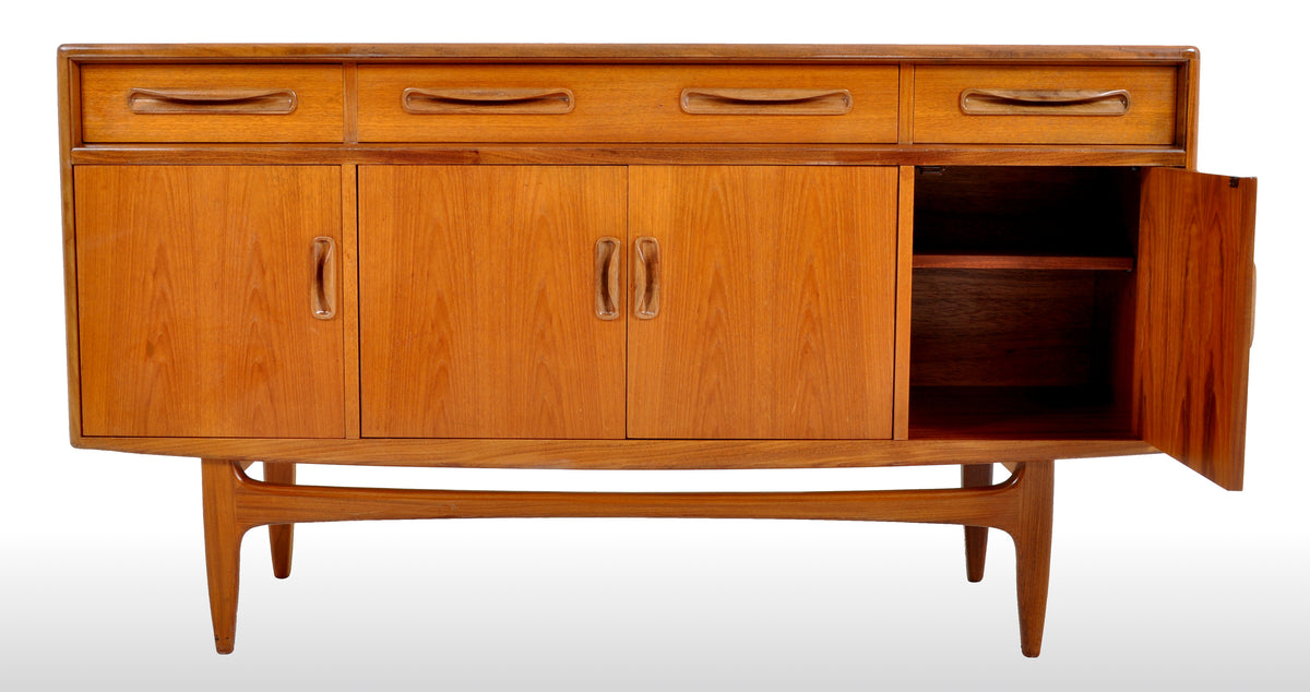 Mid-Century Modern Danish Style Teak "Fresco" Credenza by V. B. Wilkins for G Plan, 1960s
