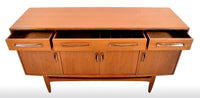 Mid-Century Modern Danish Style Teak "Fresco" Credenza by V. B. Wilkins for G Plan, 1960s