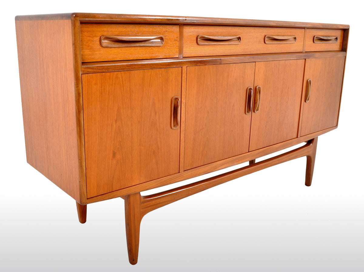 Mid-Century Modern Danish Style Teak "Fresco" Credenza by V. B. Wilkins for G Plan, 1960s