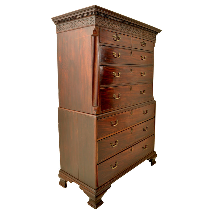 Antique 18th Century Georgian Mahogany Chest on Chest / Tallboy, circa 1780