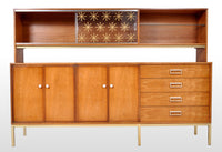 Mid-Century Modern Danish Style "Sun Coast" Credenza / Cabinet in Cherry by Kipp Stewart for Drexel, 1959