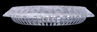 Antique French Art Deco Large Crystal Glass "Marguerites" Bowl by Lalique, 1930s