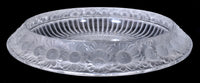 Antique French Art Deco Large Crystal Glass "Marguerites" Bowl by Lalique, 1930s