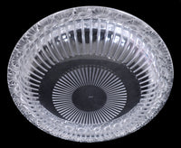 Antique French Art Deco Large Crystal Glass "Marguerites" Bowl by Lalique, 1930s
