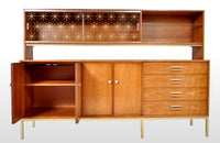 Mid-Century Modern Danish Style "Sun Coast" Credenza / Cabinet in Cherry by Kipp Stewart for Drexel, 1959