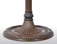 Antique American Art Nouveau Slag Glass and Bronze Table Lamp by Bradley & Hubbard, circa 1915