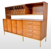 Mid-Century Modern Danish Style "Sun Coast" Credenza / Cabinet in Cherry by Kipp Stewart for Drexel, 1959