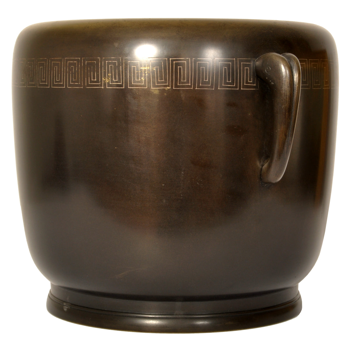 Pair 19th Century Antique Japanese Meiji Period Bronze Hibachi Censers, Circa 1890