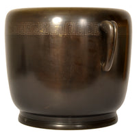 Pair 19th Century Antique Japanese Meiji Period Bronze Hibachi Censers, Circa 1890
