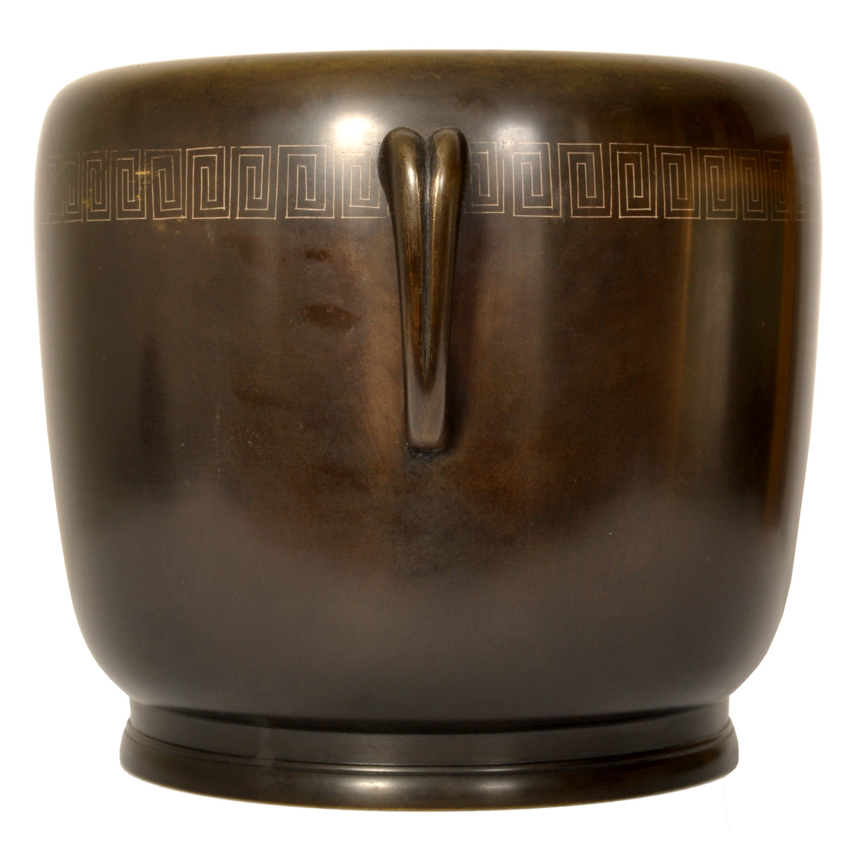 Pair 19th Century Antique Japanese Meiji Period Bronze Hibachi Censers, Circa 1890