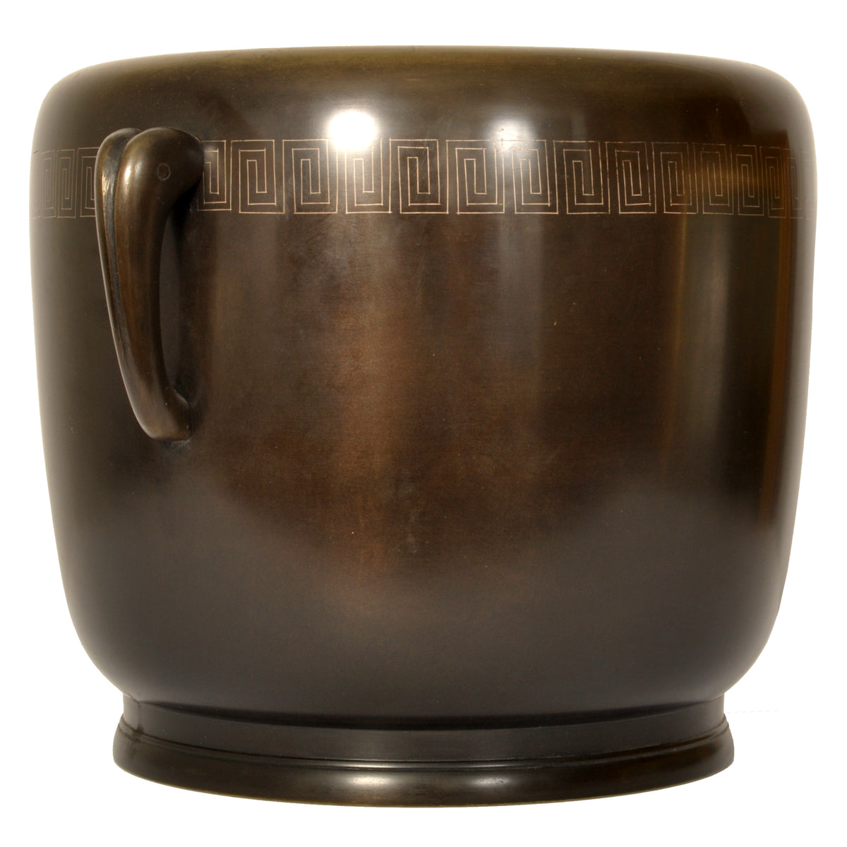 Pair 19th Century Antique Japanese Meiji Period Bronze Hibachi Censers, Circa 1890