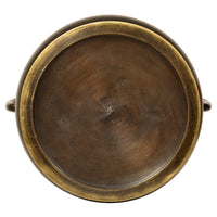 Pair 19th Century Antique Japanese Meiji Period Bronze Hibachi Censers, Circa 1890