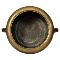 Pair 19th Century Antique Japanese Meiji Period Bronze Hibachi Censers, Circa 1890